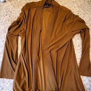 camel brown Open cardigan large